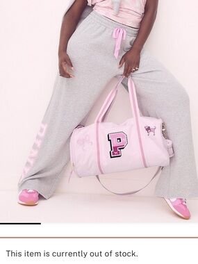 Pink Varsity Love Shack Fancy Duffle Bag